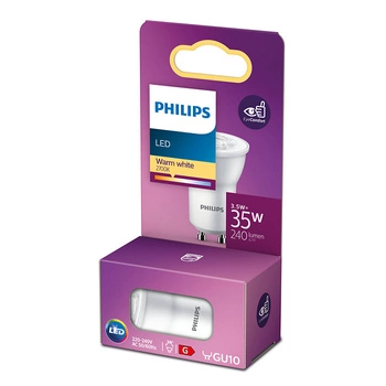LED žárovka GU10 MR11 3.5W = 35W 250lm 2700K Teplá bílá 36° PHILIPS