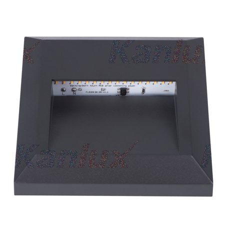 Nástěnné svítidlo pro povrchovou montáž CROTO LED šedé 1,1W 30lm 6500K studené 230V Kanlux