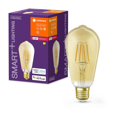 LED žárovka E27 ST64 6W 680lm 2400K Teplá bílá Filament LEDVANCE SMART+ ZigBee Dimmable