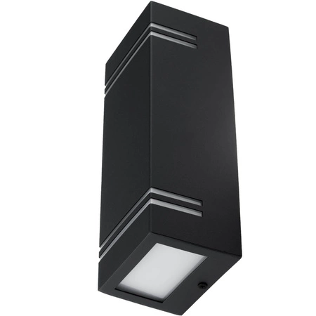 Zahradní lampa NELA Elevační nástěnná lampa 2xGU10 IP44 Horní Spodní Černá