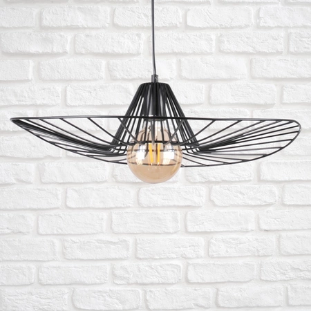 ABANO stropní závěsné svítidlo 1x E27 převislá černá GOLDLUX (Polux)