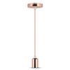 Závěsné svítidlo E27 Chrome Rose Gold stínítko VT-7448 V-TAC