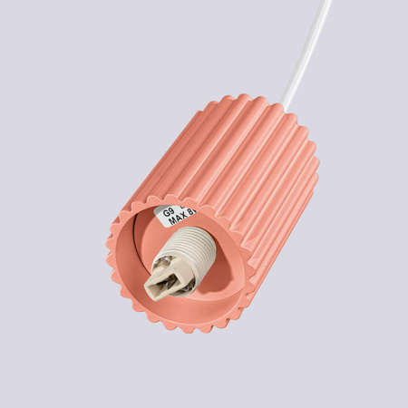 Závěsná lampa Závěsná lampa G9 kulatá oranžová moderní matná Halo Sollux