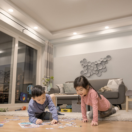 Sada x3 LED panelů Zapuštěné vestavné svítidlo MESON 5,5W 4000K PHILIPS