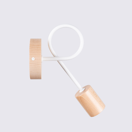 Nástěnné svítidlo E27 Natural Wood White Ember Peach Puff SL.1473 Sollux