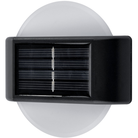 2x solární zahradní lampa LED Fasádní nástěnná lampa Top Down Kruhové svítidlo