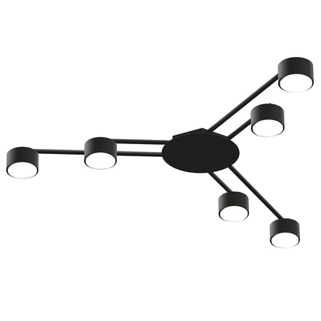 Stropní lustr 6x GX53 LED černý Moderní Videx