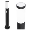 Venkovní zahradní lampa E27 BLACK POST 65cm s pohybovým a soumrakovým senzorem