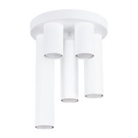 Stropní plafon Tuba Spot 5x GU10 White Lagos Ocean Green SL.1465 Sollux