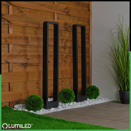 Venkovní zahradní lampa 10W, LED sloupek 80cm ERICA LUMILED