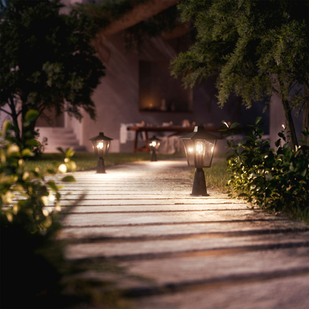 Zahradní lampa venkovní PIPE 38,5cm LATARNIA E27 IP44 Kinno Philips