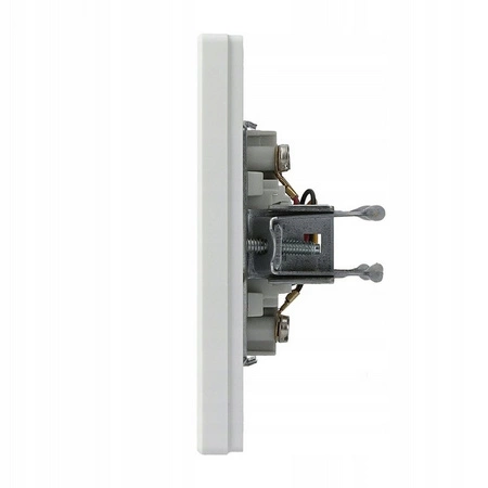 RJ11 telefonní zásuvka s rámečkem Bílá SCHNEIDER ASFORA