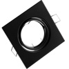 Halogenová Podhledové svítidlo GU10, MR16 Nastavitelná Čtvercová Černá Plech PICTOR LUMILED