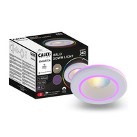 LED zapuštěné stropní svítidlo bílé Halo SMART WiFi 6.5W 340lm RGB+CCT TUYA CALEX