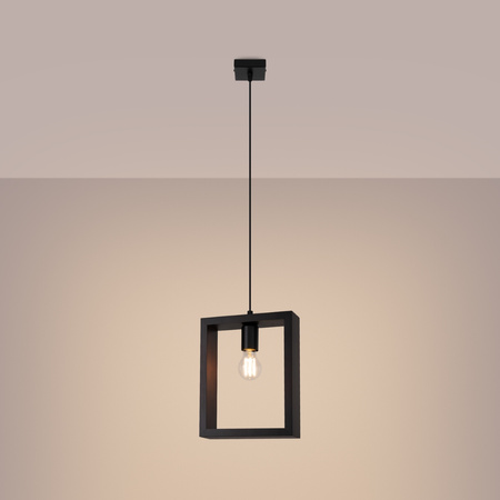 ARIES E27 Wenge Skandinávská závěsná lampa SOLLUX