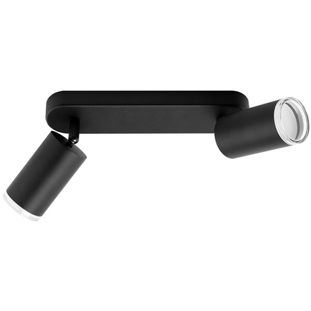 LED bodové reflektorové stropní svítidlo 2x GU10 IP44 ADERO Black Lumiled