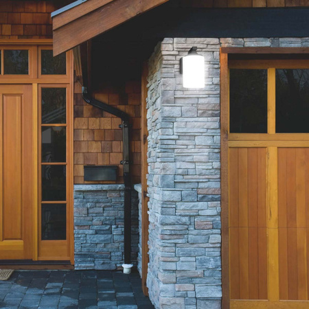 Venkovní nástěnné fasádní svítidlo černé IP43 ENDURA CLASSIC Lucerna Válec E27 LEDVANCE