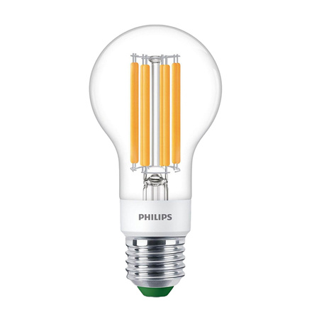 LED kulová žárovka E27 P45 2.3W = 40W 485lm 4000K Neutrální bila vlákno PHILIPS Ultra Efficient