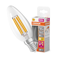 LED žárovka E14 B40 4W = 40W 470lm 2200-2700K Teplé 300° vlákno Stmívatelná OSRAM Superstar