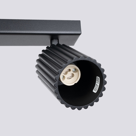 Bodové reflektorové stropní svítidlo Tuba 3x GU10 Black Carbon Deep Space SL.1581 Sollux