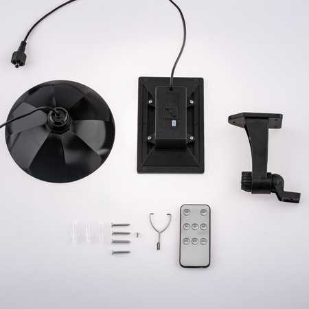 Solární LED venkovní lampa, 4000K IP44 + Dálkový ovladač HELIA LUMILED