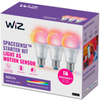 3x LED žárovka E27 A60 8,5W = 60W 2200-6500K + RGB SMART WiFi WiZ