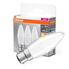 3x LED žárovka B37 Candle B22d 4,9W = 40W 470lm 2700K Warm 200° BASE Osram