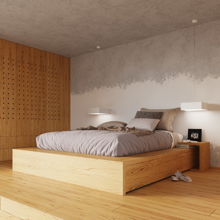 Svítidlo pro povrchovou montáž HORUS 4xE27 Plafond Square 55cm Modern White SOLLUX