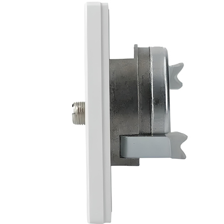 Konektorová zásuvka pro satelitní TV-SAT. bílá