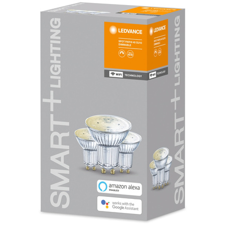 3x LED žárovka GU10 5W 350lm 2700K Teplá bílá LEDVANCE SMART WiFi Stmívatelné