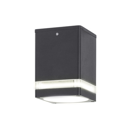 LED zahradní venkovní stropní svítidlo ZOMBOR GU10 IP54 kostka antracitová RABALUX
