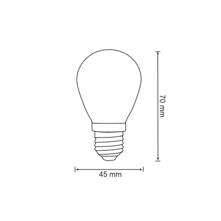 2x Žárovka G45 BLUE na party girlandu 36V GOLDLUX (Polux)