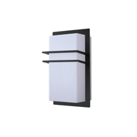 Zahradní lampa LED nástěnná lampa SEATTLE E27 IP44 obdélníková bílá a černá RABALUX