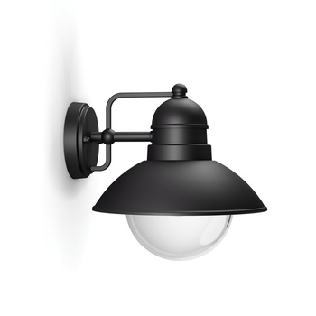 Zahradní lampa LED nástěnná lampa HOVERFLY myGarden E27 IP44 Lucerna pro Down Black PHILIPS