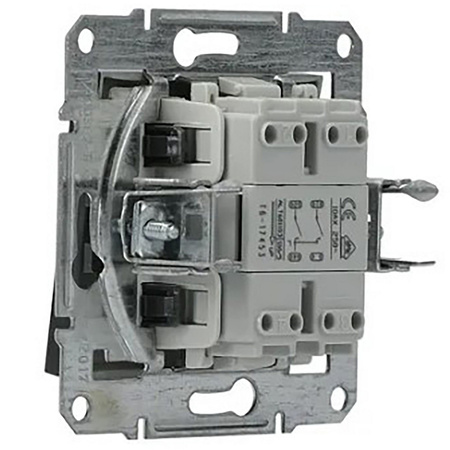 Dvoupólový spínač svíčkového světla bez rámu. zapuštěný Asfora IP20 antracit