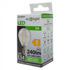 LED žárovka kapka P45 E14 2W 240lm 2700K teplá bílá FILAMENT Ecolight