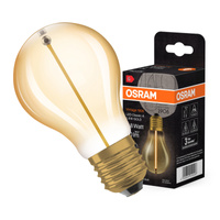 Dekorativní LED žárovka A60 E27 1,8W = 8W 80lm 2700K teplé 320° vlákno Vintage 1906 Osram