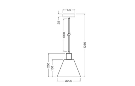 Dekorativní stropní závěsné svítidlo E27 s převisem Hnědá zelená rafie Dekor Ledvance