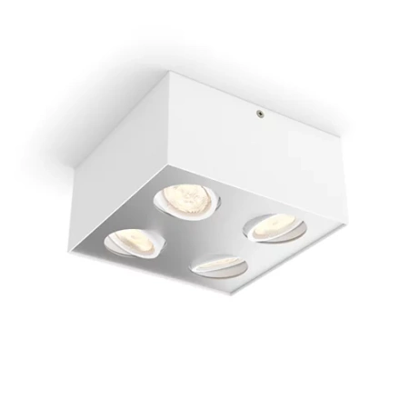 LED halogenové svítidlo pro povrchovou montáž 4x 4,5W BOX Moving white PHILIPS