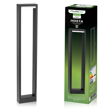 Venkovní zahradní lampa 10W, LED sloupek 80cm HOSTA LUMILED