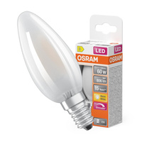 LED žárovka B35 Candle E14 5,9W = 60W 806lm 2700K Warm 300° Dimmable Retrofit Filament CLASSIC Osram