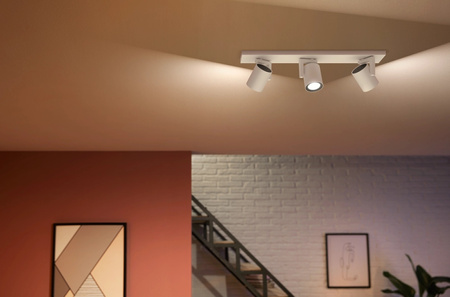 Bílá a barevná ambientní lampa Philips HUE Argenta 3x4,2W Bluetooth Zigbee