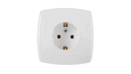 SCHUKO zásuvka Bílá 16A 1 IP20 GWP140B01