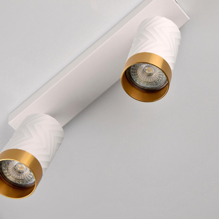 LED stropní/stěnové svítidlo 2 x GU10 ARRAS White GOLDLUX (Polux)