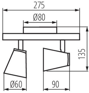Nástěnné svítidlo Nastavitelná LED GU10 bílá Enali Kanlux