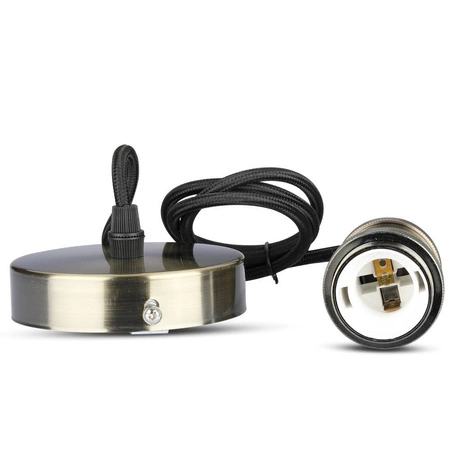 Závěsné svítidlo E27 Kovové stínidlo Mosaz VT-7555 V-TAC