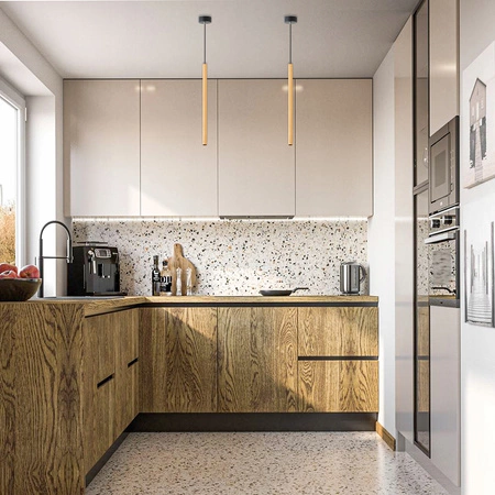 Stropní závěsné svítidlo PIERO G9 s nastavitelnou zlatou barvou MASTERLED