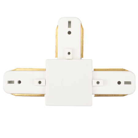 Trojitý T konektor bílý pro jednofázové přípojnice - přípojnice