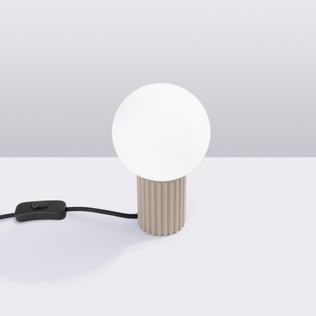 Stolní stolní lampa G9 Round Beige Modern Matte Halo Sollux
