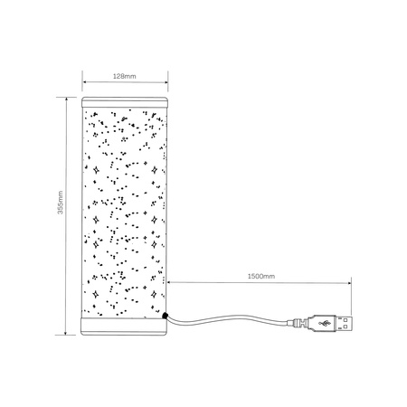 LED stolní lampa 5W 400lm 3000K RGBW 360° bílá stmívatelná Stella Sanico Goldlux